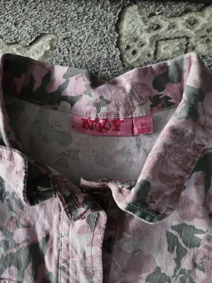 Robe imprimée militaire rose - photo numéro 2