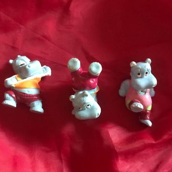 lot 3 figurines hippopotames * prix 1e * kiki60230