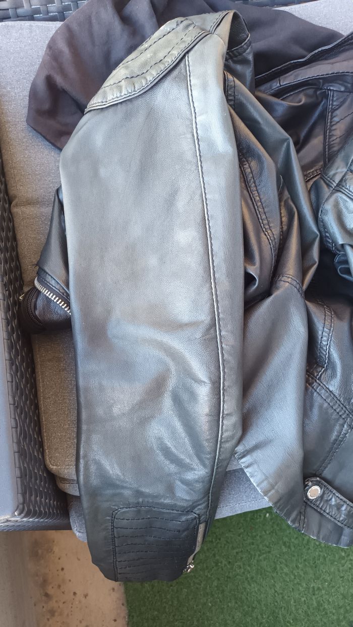 Blouson en cuir noir Redskins - photo numéro 10