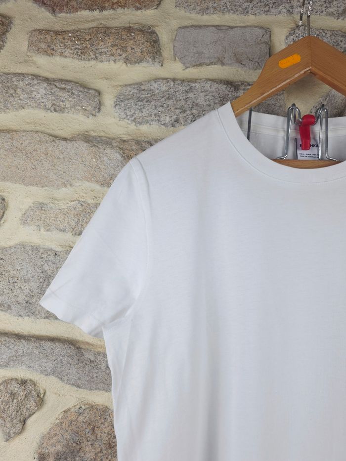 T-shirt manches courtes blanc Homme/ Ado taille M marque Bershka 🎸 - photo numéro 5