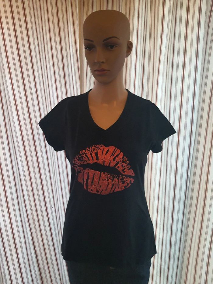T-shirt de pyjama noir Hunkemöller taille S