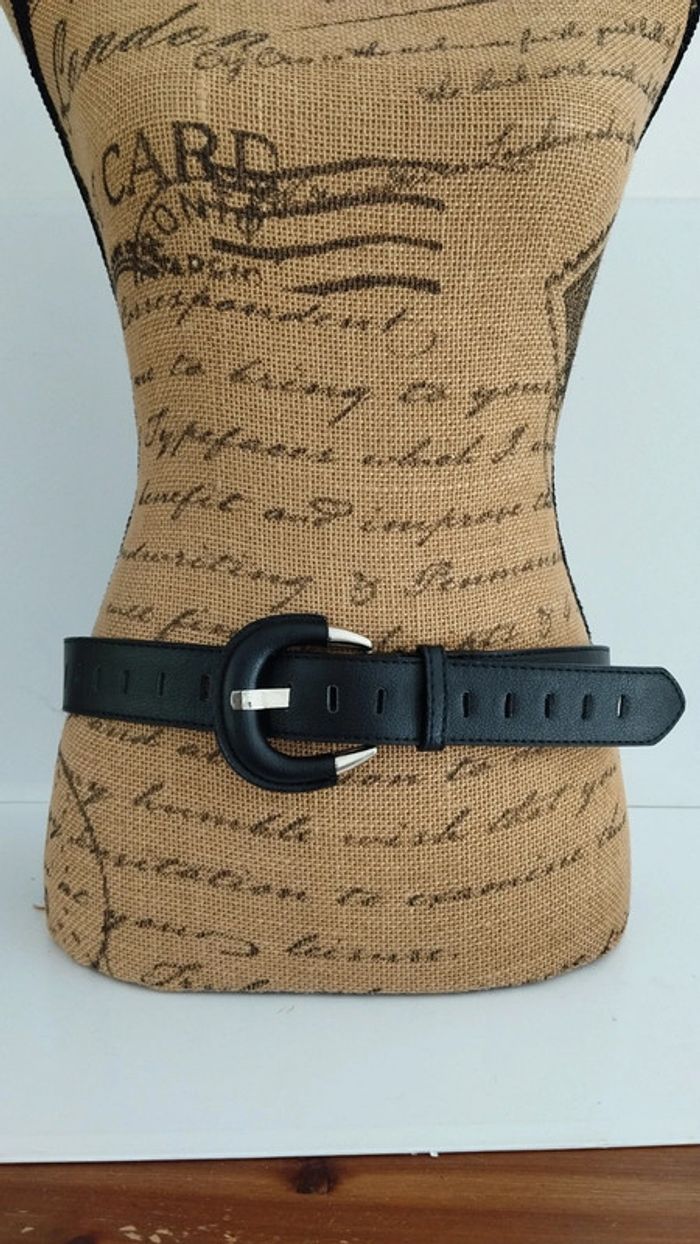 Ceinture noire 90 cm femme