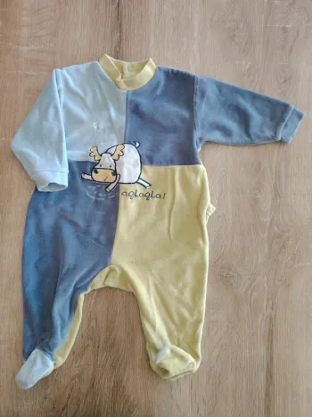 Pyjama velours 1 pièce