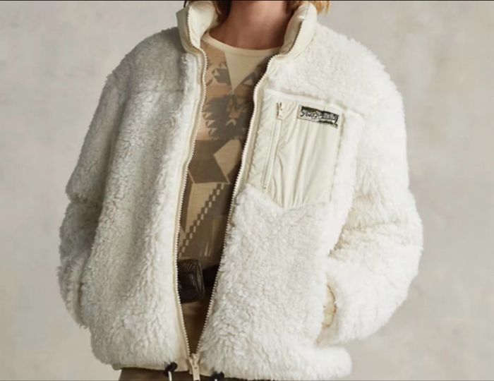 XXS 32 12/14ans Doudoune réversible chaude doublé crème écru Ralph Lauren authentique 2025 - photo numéro 2