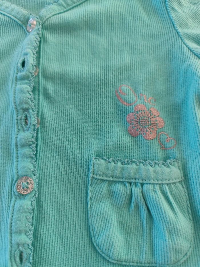 Gilet bleu turquoise - photo numéro 2