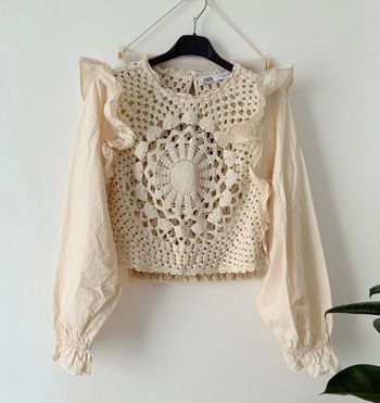 Blouse Zara en crochet