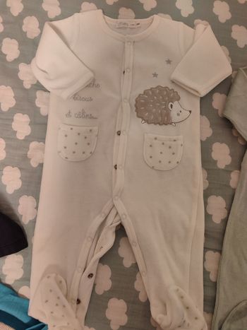 Pyjama velours 9 mois mixte