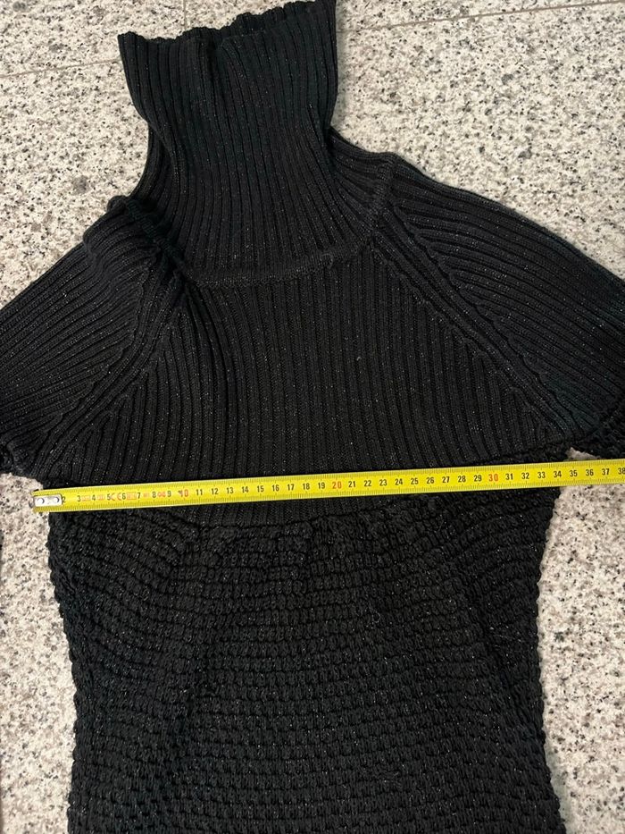 Robe pull col roulé noir - photo numéro 3