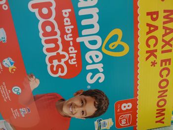 2 paquets pampers maxipack taille 8 pants 