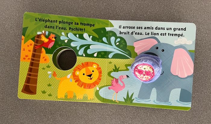 Livre d’éveil marionnette l’éléphant Bébés câlins - photo numéro 6