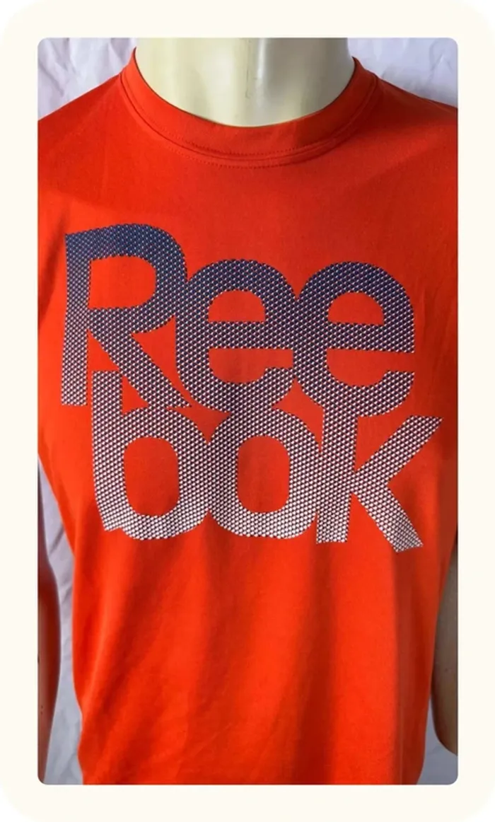 Tee shirt orange homme Reebok Taille M - photo numéro 2
