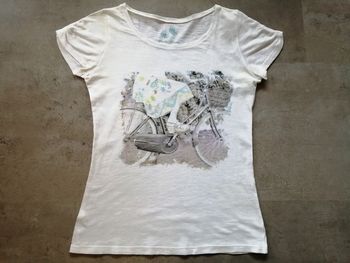 T shirt blanc imprimé Cache Cache