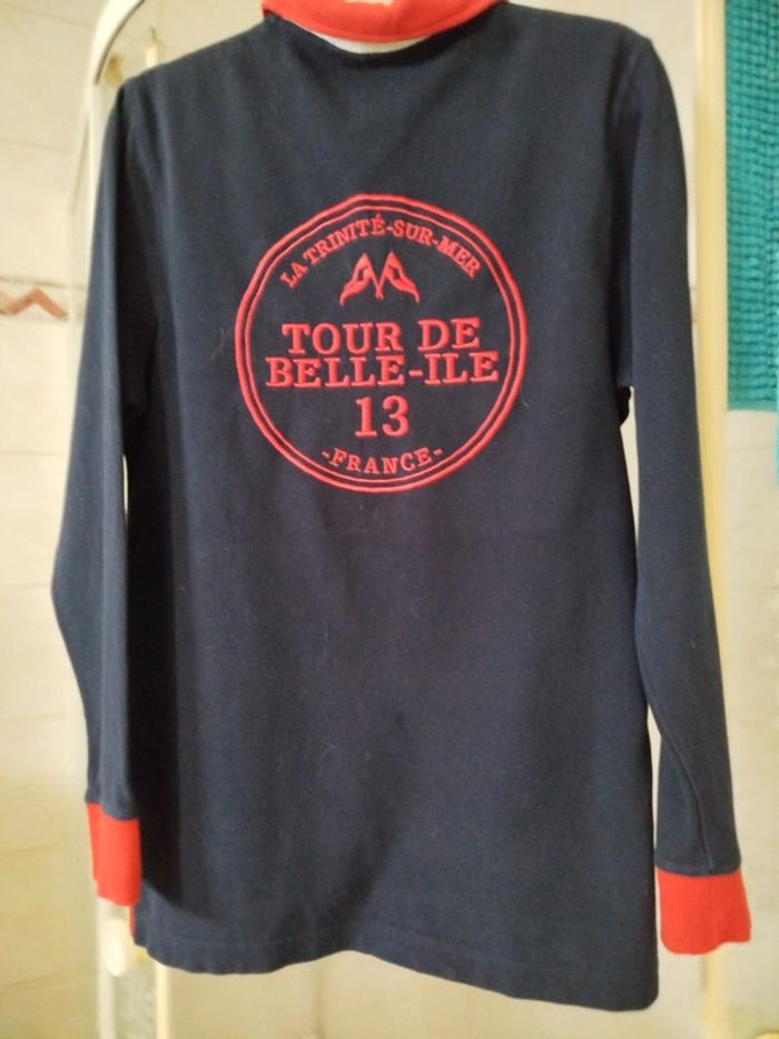Polo rouge et marine Tour de Belle-Île taille S - photo numéro 8