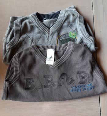 Lot de 2 pulls garçon 92