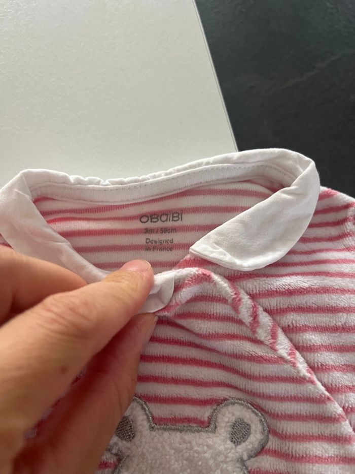 Lot de deux pyjamas Obaibi 3 mois - photo numéro 3