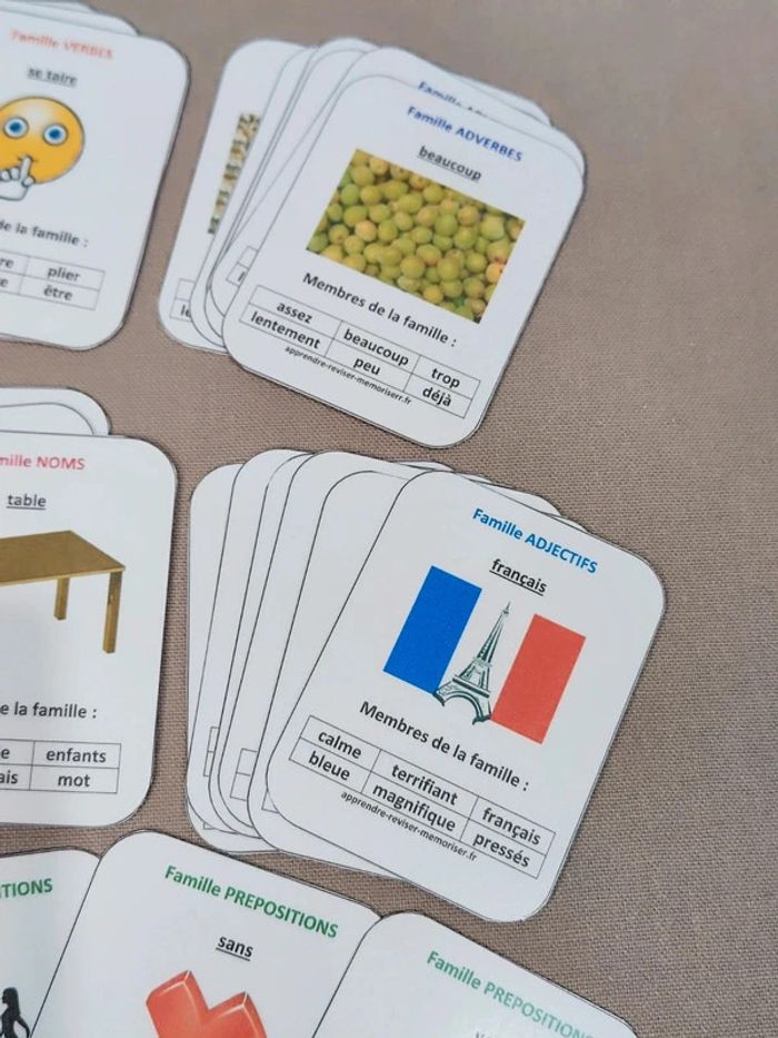Jeu des 7 familles sur la grammaire Montessori - photo numéro 4