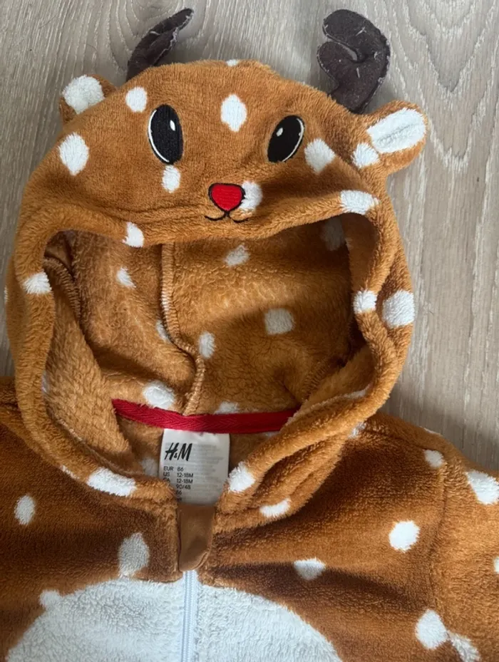 Grenouillère polaire Cerf 12/18 mois - photo numéro 2