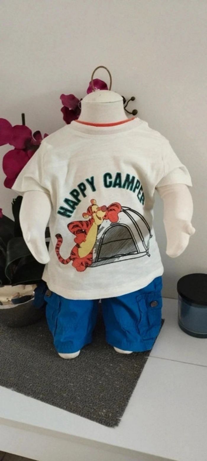 Ensemble Disney T-shirt Tigrou et Short Cargo - photo numéro 2