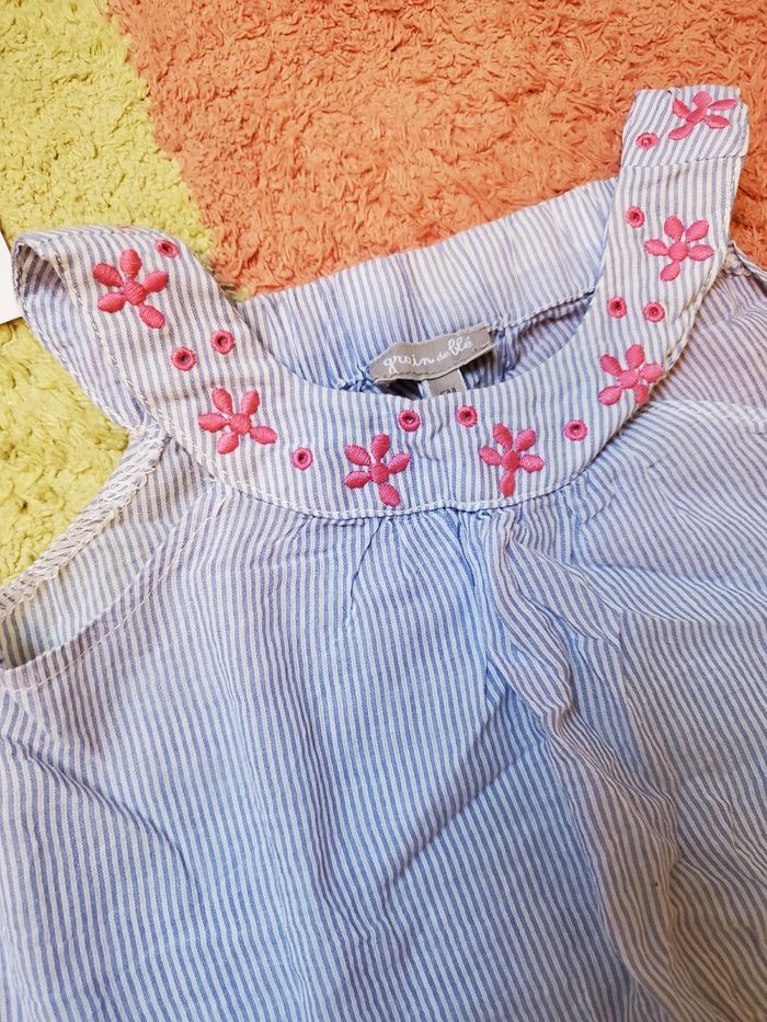 Ensemble 2 tee-shirts + 1 jupe jean - 6 mois- TBE - DISNEY - photo numéro 4