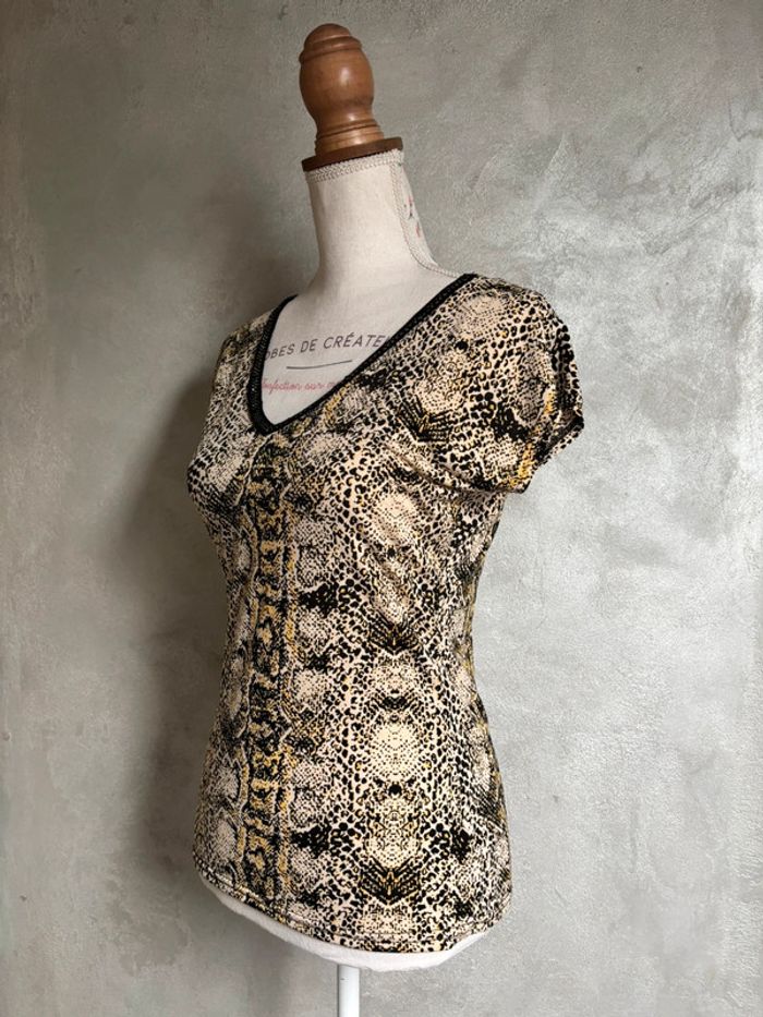 Tee-shirt imprimé python Morgan - photo numéro 5