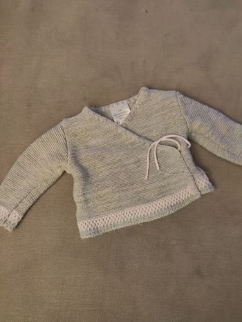 Gilet gris Babou 3 mois