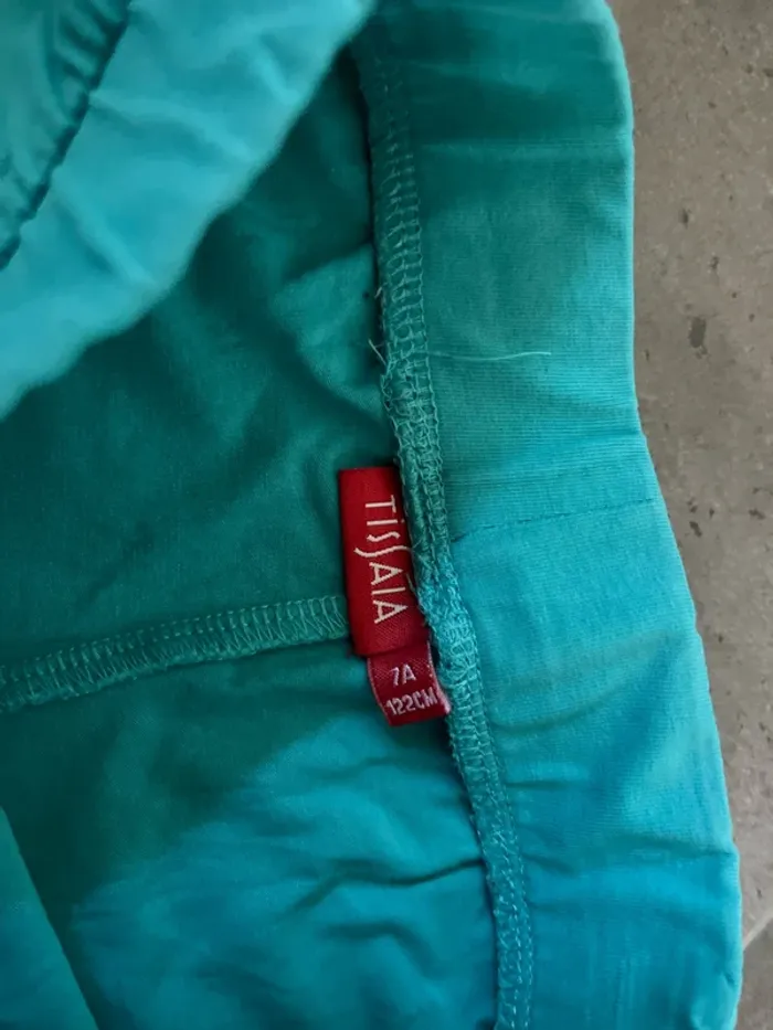 7 ans short TiSSAIA bleu/vert strass cerise - photo numéro 3
