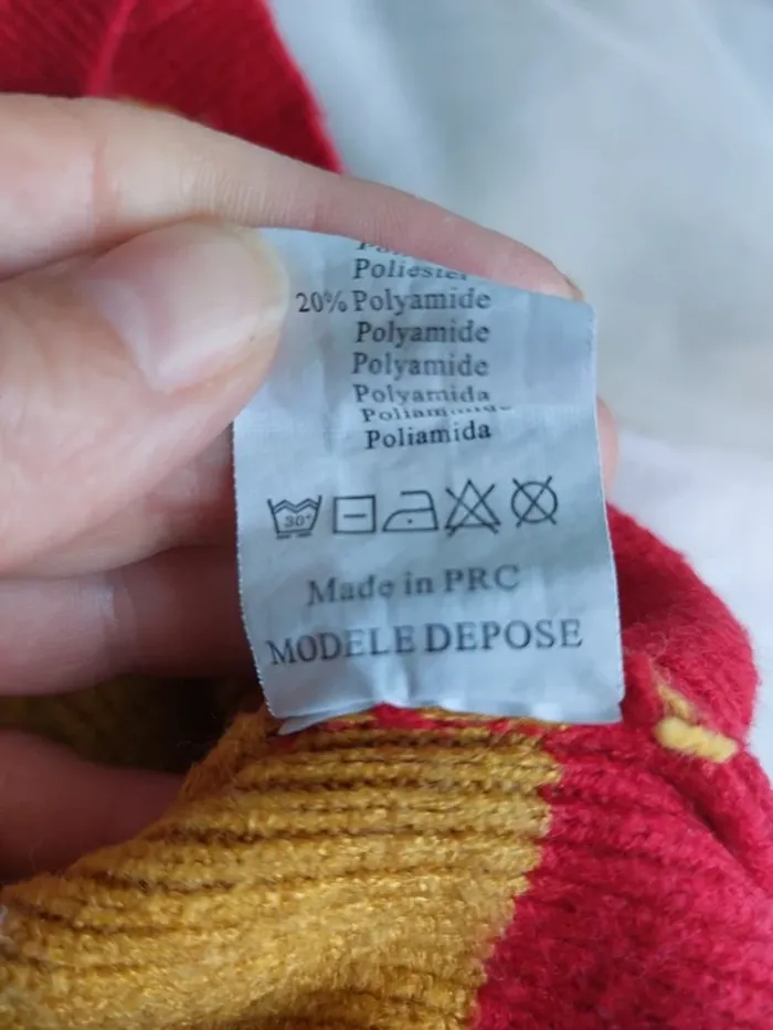 Pull col V BX – Taille unique – Multicolore – État : Excellent - photo numéro 6