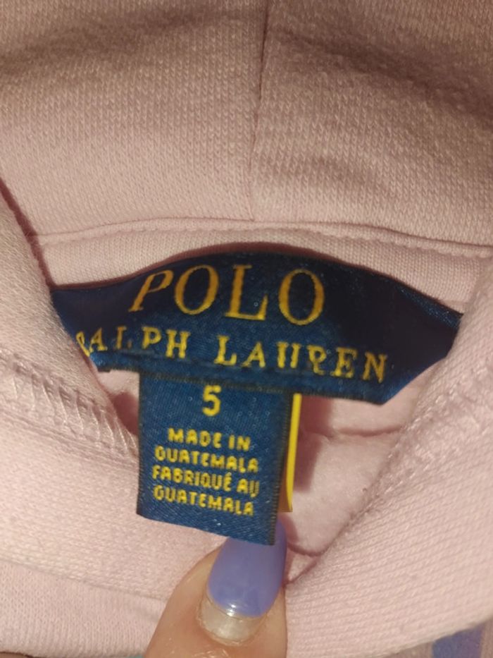 Pull rose polo Ralph Lauren 5ans - photo numéro 3