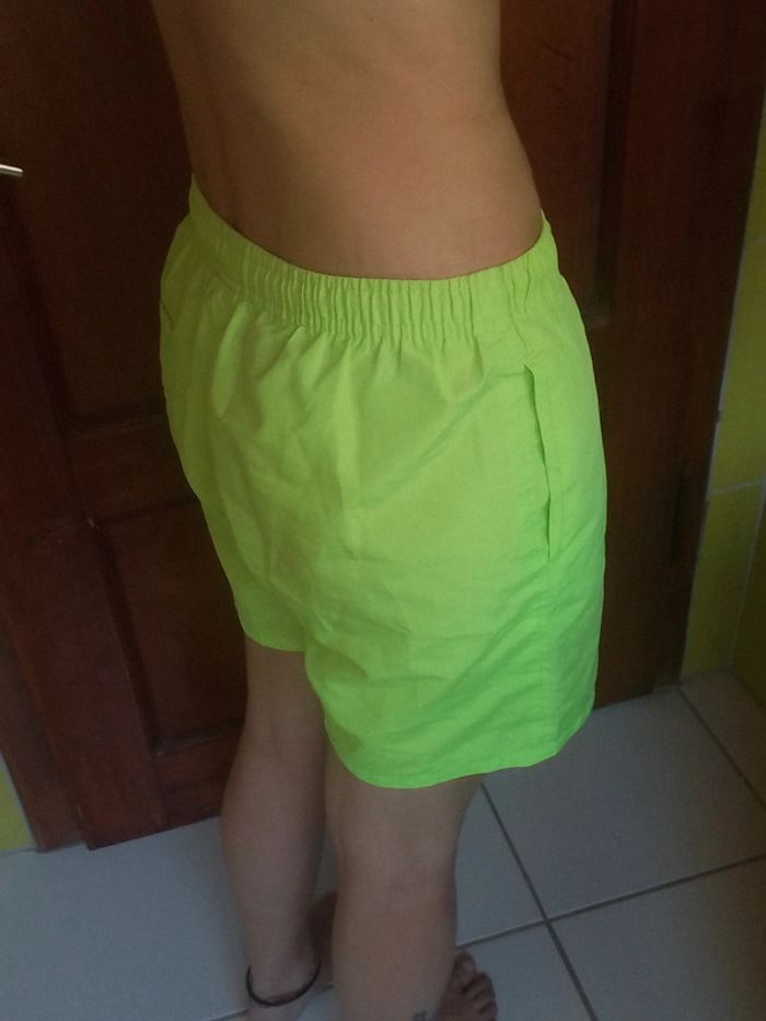 Short de bain femme jaune fluo - photo numéro 6