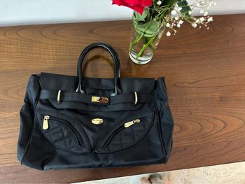 Sac Mac Douglas noir en nylon – modèle vintage et pratique