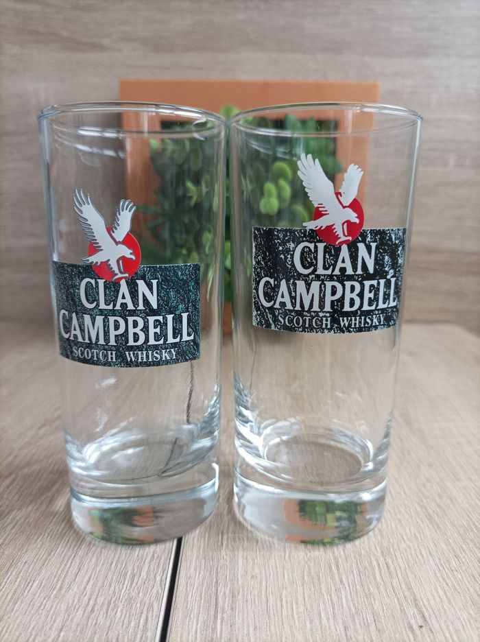 Lot 2 verres Clan Campbell
