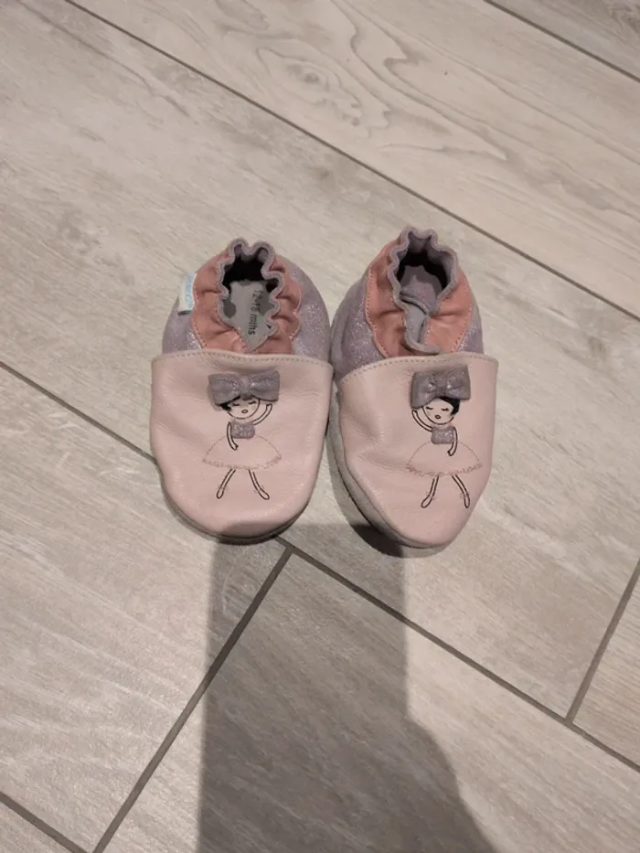 Chausson en semelle cuir souple Robeez