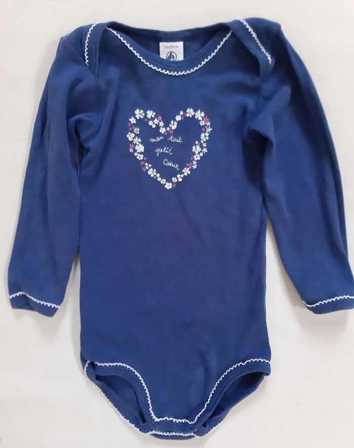 lot de 2 bodies manches longues fille - Petit Bateau - 24 mois (86 cm) - photo numéro 2