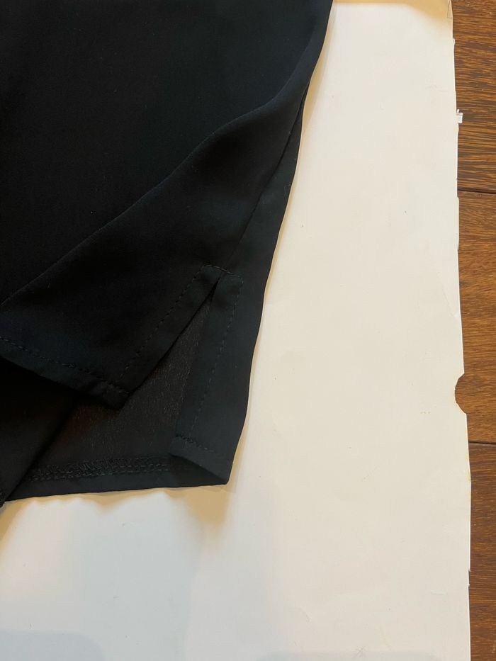 Blouse fluide à manches courtes Col en V avec dentelle lady blush taille S/36 - photo numéro 5