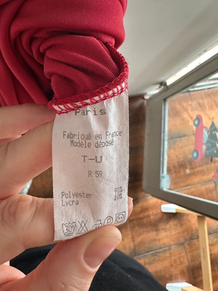 Robe rouge en velour et paillette lissa Paris - photo numéro 6