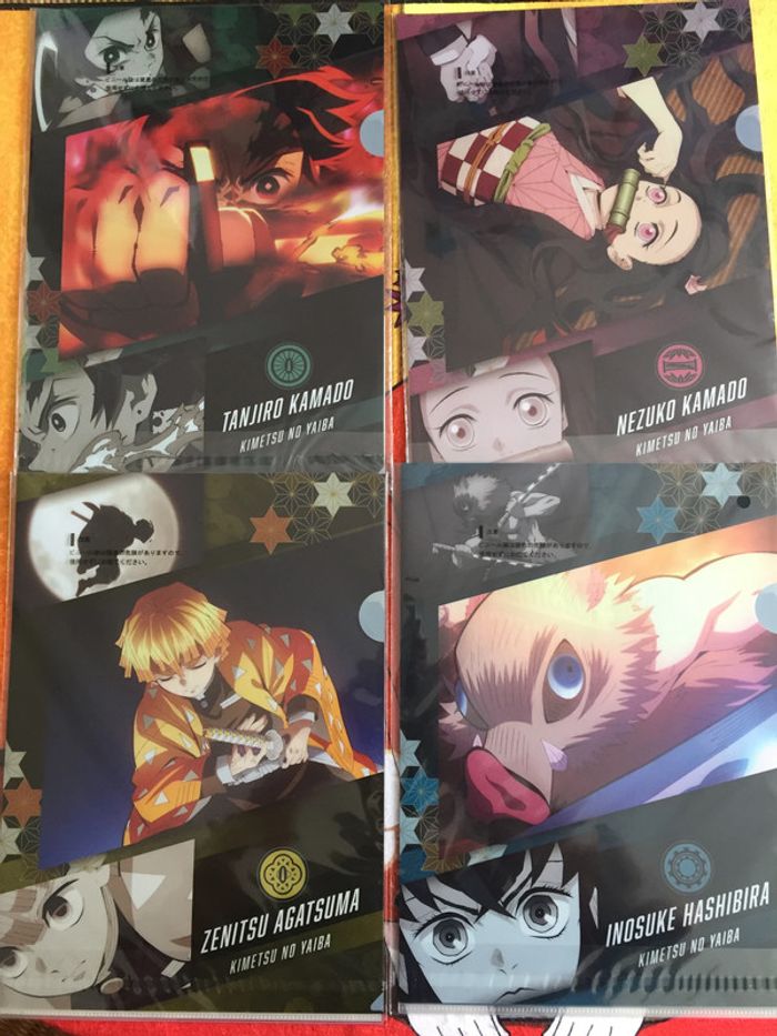 Clear files complete set Demon slayer Kimetsu no Yaiba Ichiban Kuji - photo numéro 4