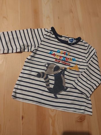 Tee shirt manche longue raton laveur