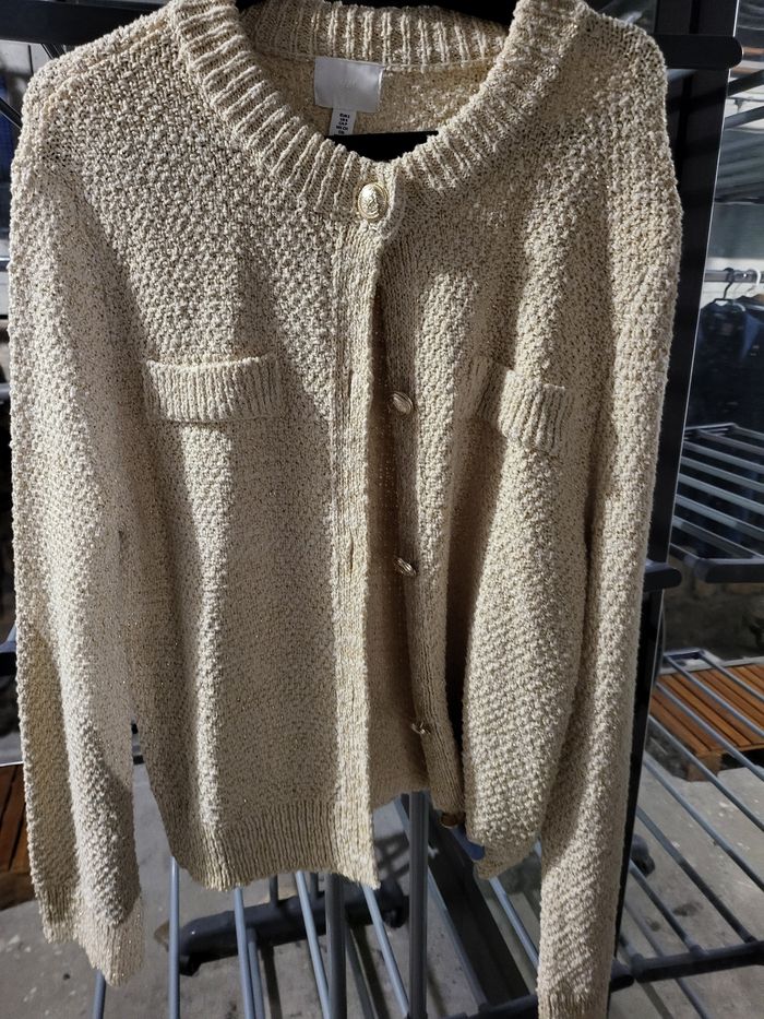 Gilet beige femme H&M taille S