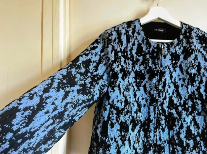 Magnifique Veste/ Teddy  Bleu/ Noir, taille L, Neuf avec étiquette - Cop Copine - photo numéro 6
