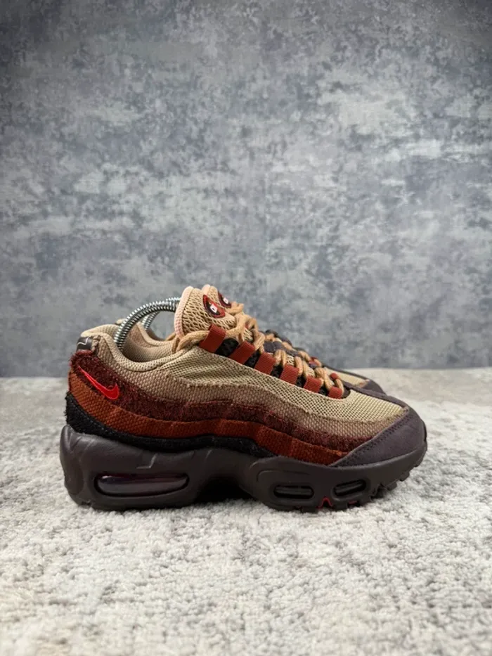 Nike Air Max 95 Anatomy Of Air Brown Basalt - Brown & Red & Beige - photo numéro 3