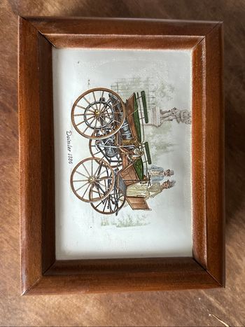 Boîte à bijoux vintage en bois