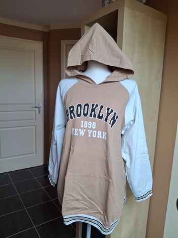 Sweat capuche camel brooklyn