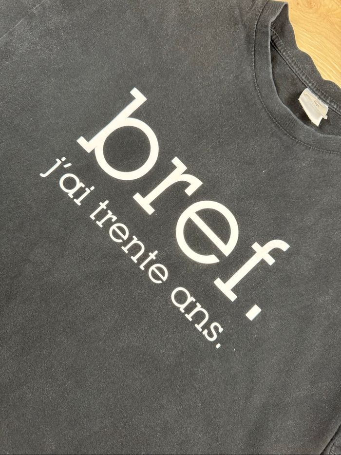 T-shirt humoristique « Bref j'ai 30 ans » noir taille L - photo numéro 4
