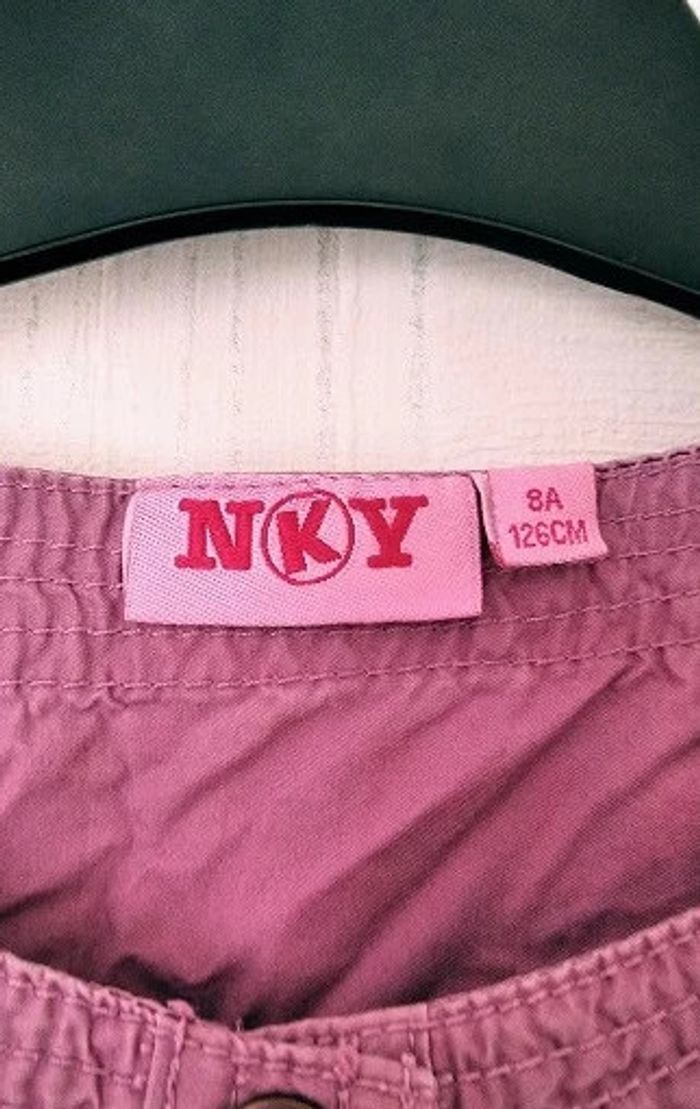 Robe prune à pressions NKY 8 ans - photo numéro 3