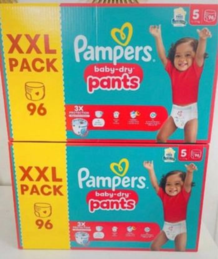 2 cartons xxl Pampers pants taille 5