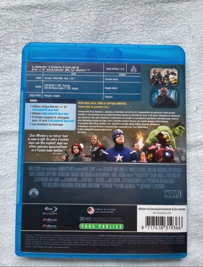 Blu ray Avengers - photo numéro 2
