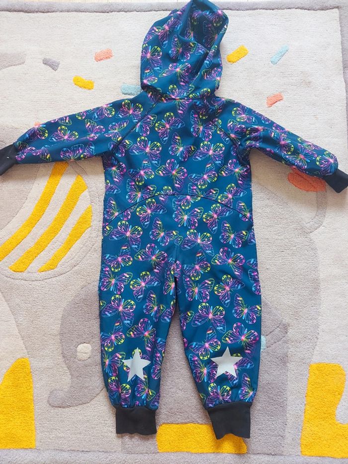 Combinaison de pluie iELM softshell papillons multicolores 92 cm 2-3 ans - photo numéro 7