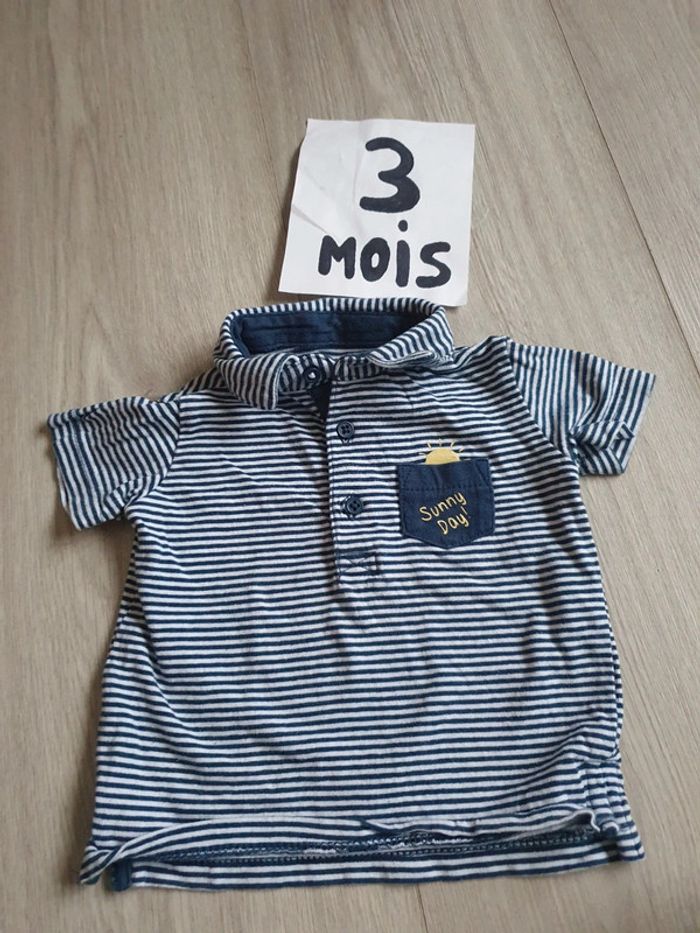 Maillot t-shirt polo 3mois garçon