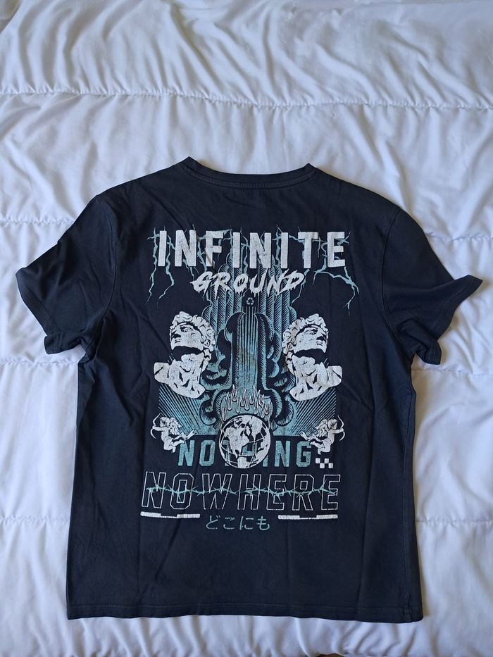 T shirt bleu marine INFINITE GROUND 12 ans