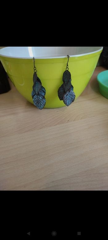 Boucles d'oreilles feuille